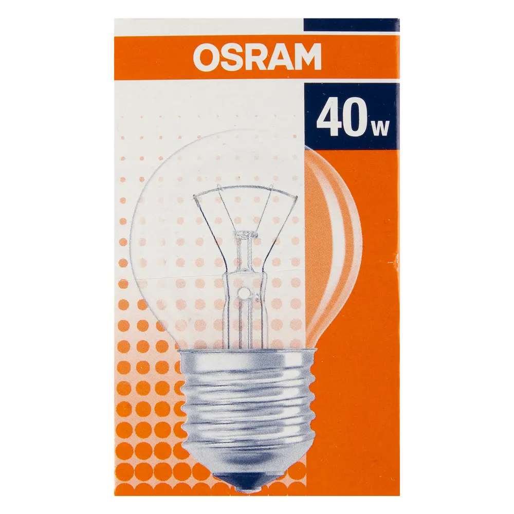 Лампа накаливания Osram шар E27 40 Вт свет тёплый белый STLM-2093006 - Вид №2