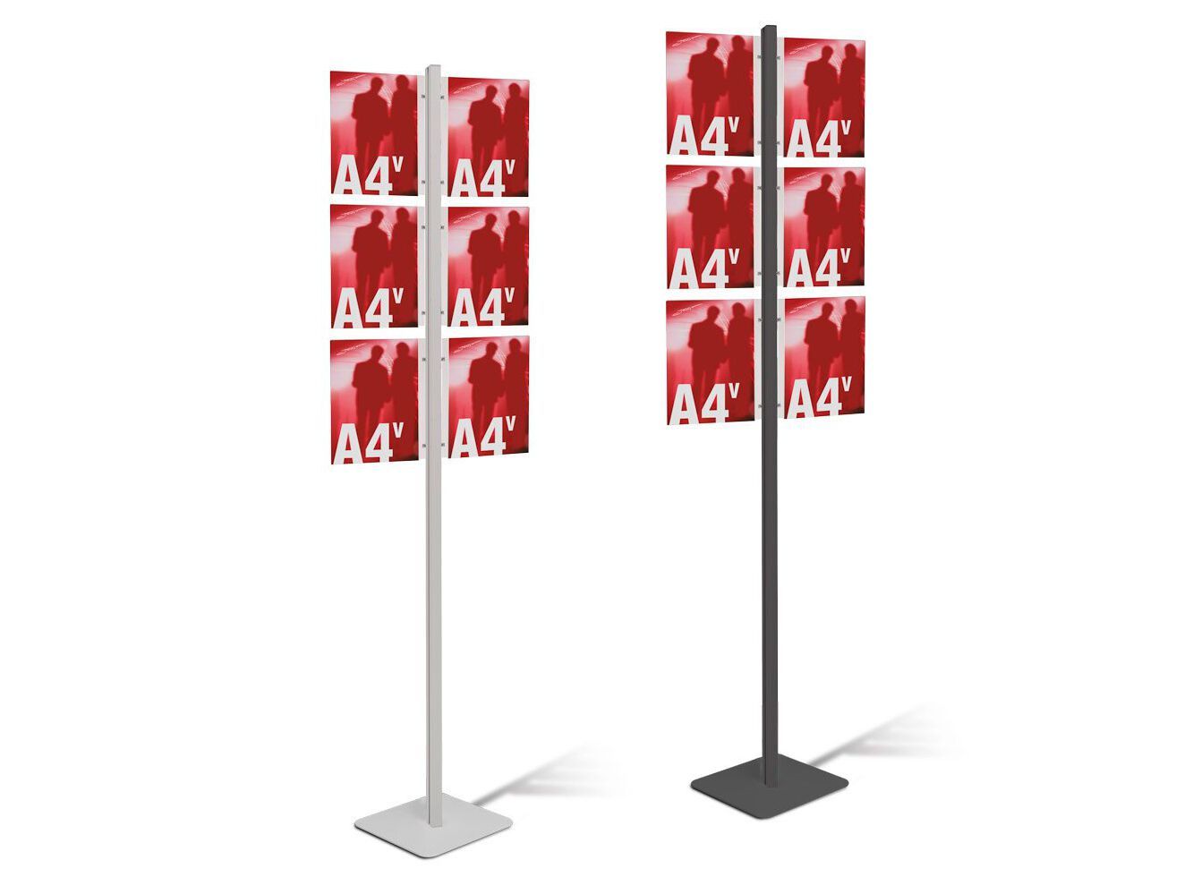 Двухсторонняя алюминиевая напольная витрина для брошюр STUDIO T InUno ARCH-00099707 - Вид №15