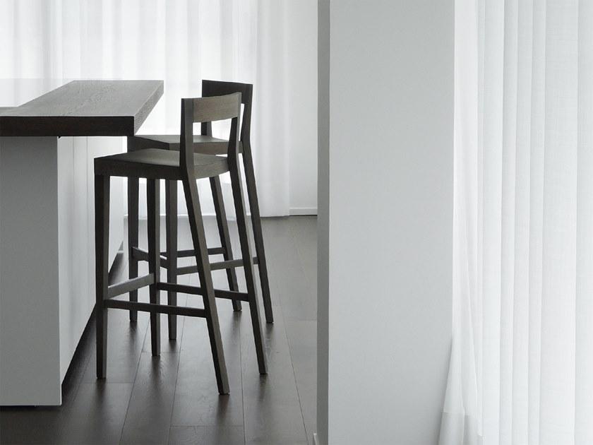 Bedont Высокий деревянный табурет со спинкой Sveva sun-id-1469062 - Вид №2