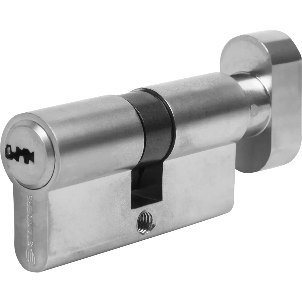 Цилиндр Standers TTBL1-3030NBNS, 30x30 мм, ключ/вертушка, цвет никель STLM-2124515
