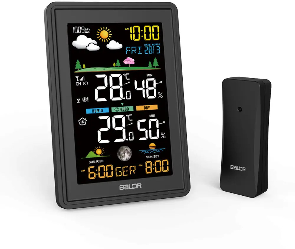 90817413 Метеостанция Baldr B0360WST2H2PR-V3-black беспроводная цвет черный STLM-0396037