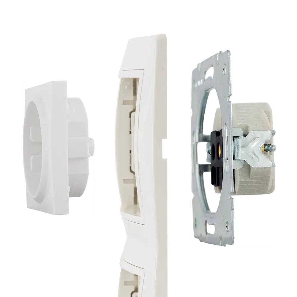 TDM ELECTRIC Рамка вертикальная для розеток и выключателей бежевая 85591187 Таймыр STLM-0064413 - Вид №3