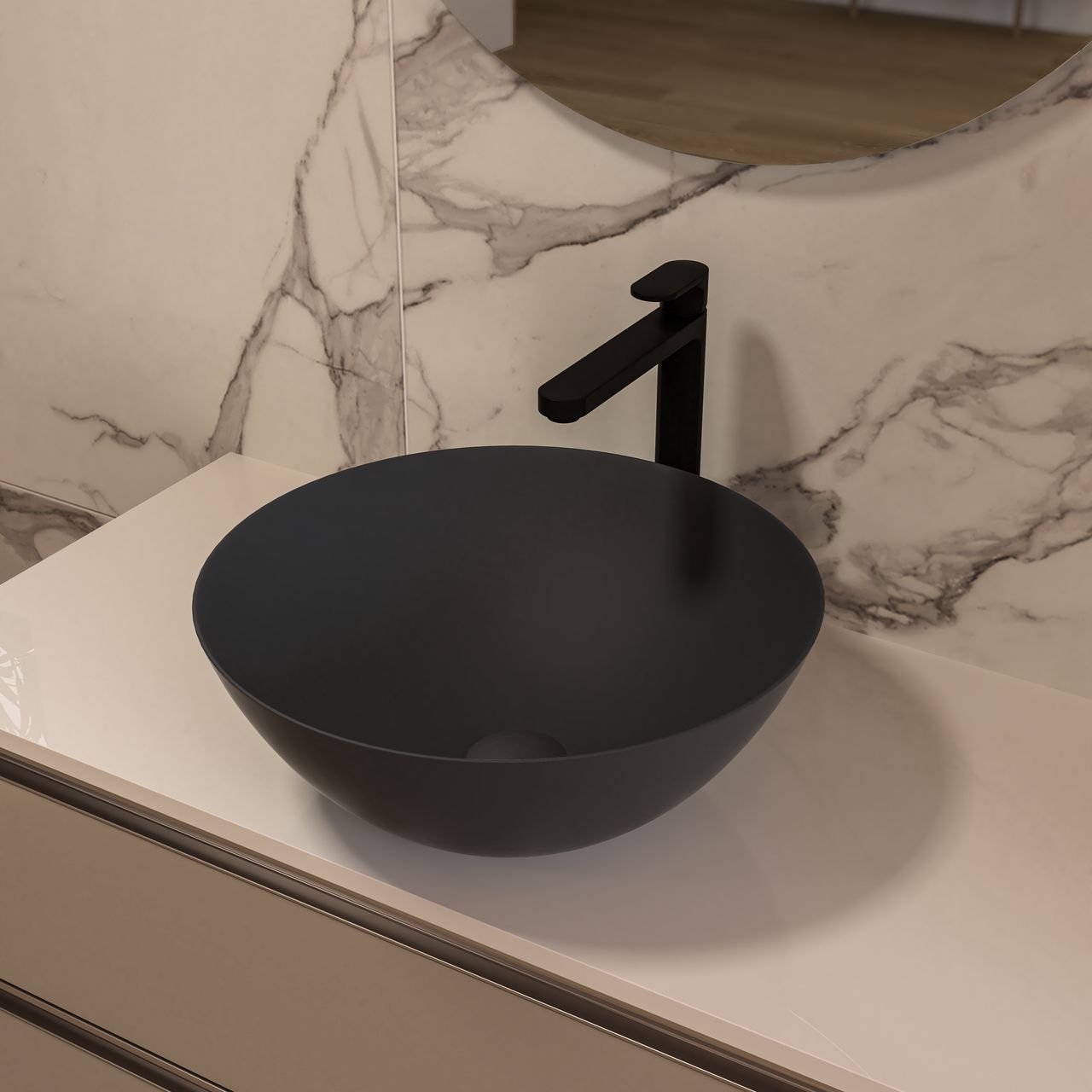 Керамическая круглая столешница Ercos MUSA ARCH-00039698 - Вид №1