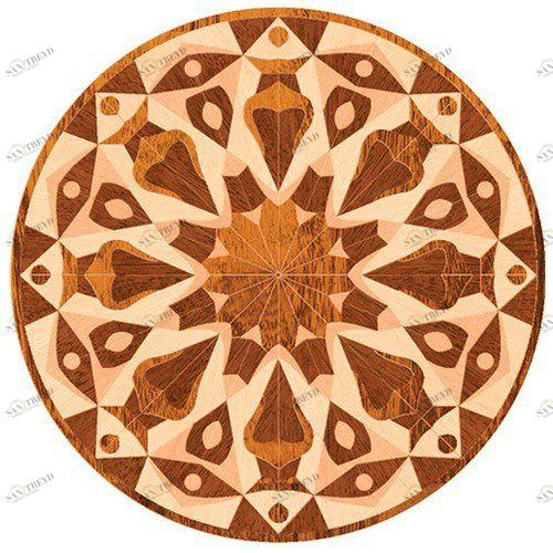 Художественный паркет Da Vinci Розетка 26-176 Дуб Селект (Гладкая) х1000диаметр мм 260090176