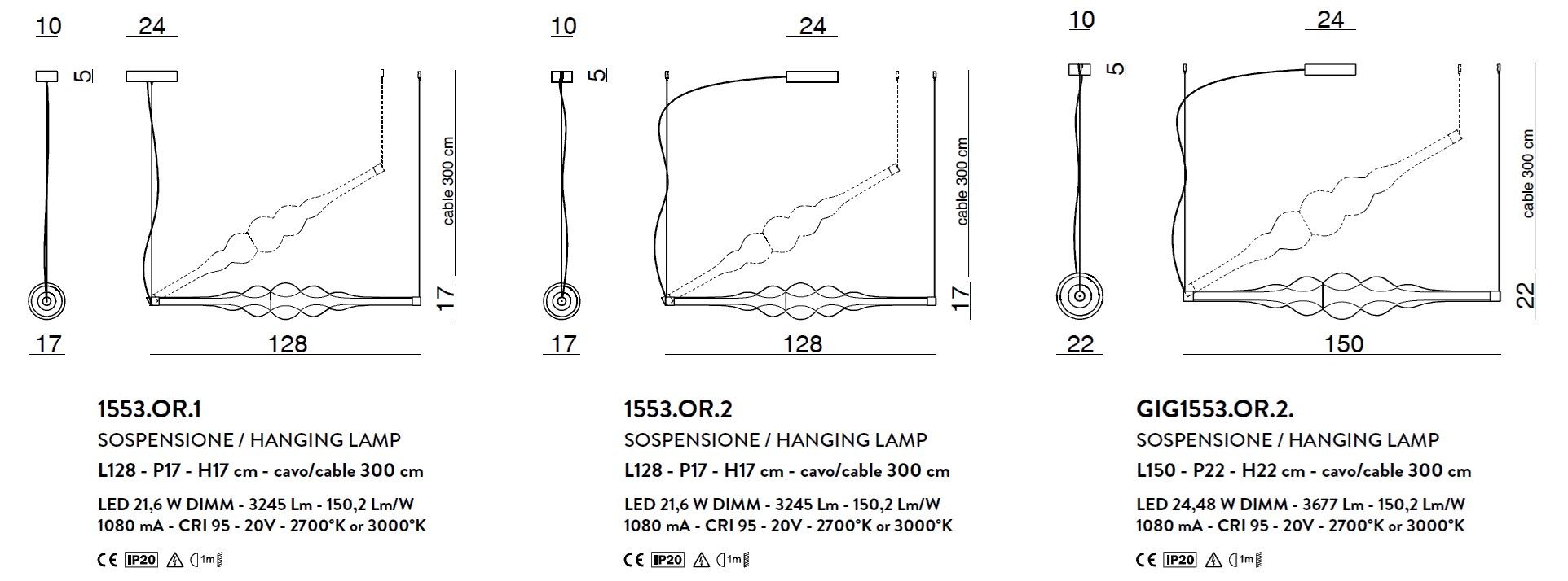 Подвесной светильник из дутого стекла Cangini & Tucci Frequency ARCH-00114751 - Вид №8