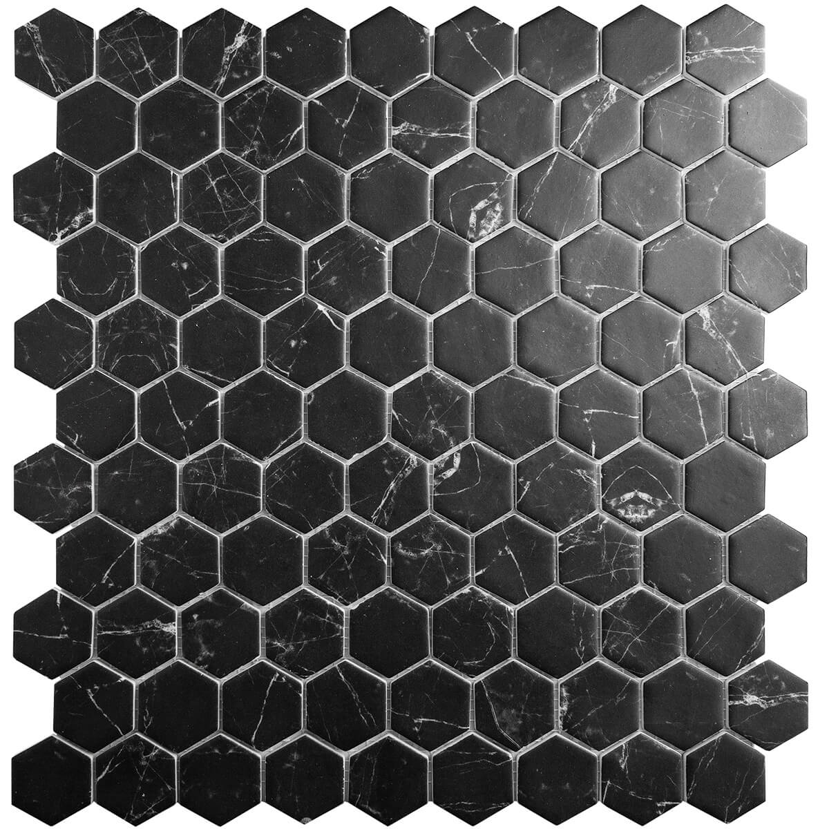 Supreme HEX MARQUINA: Элегантность черного мрамора STP-ST634
