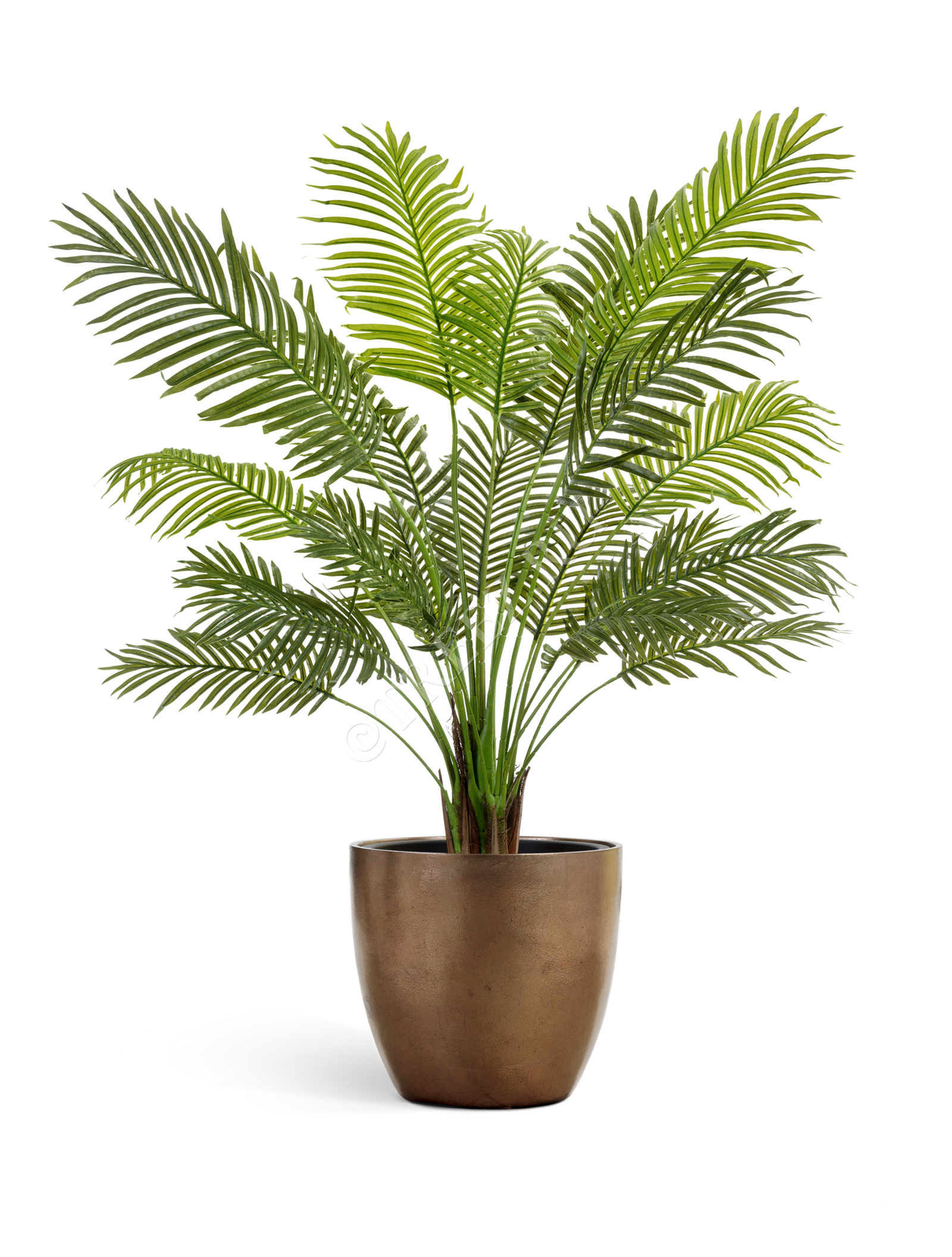 41.3320-04-031-BRS-30 Кашпо  Effectory - серия Metal - Округлый конус - Тёмное-матовое золото Цветочная коллекция  - Вид №3