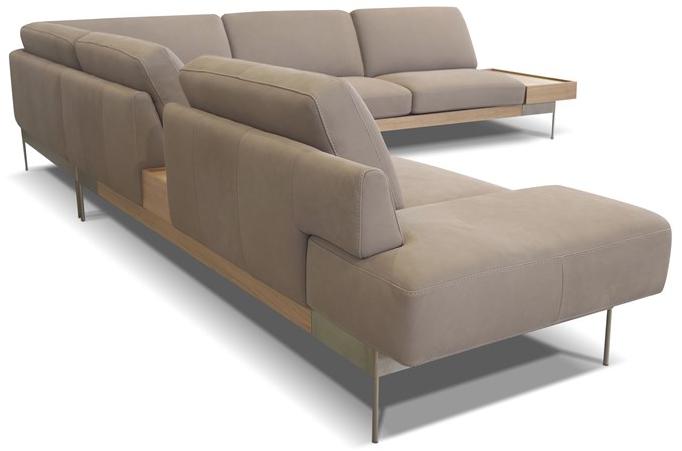 Rossini Sofas Кожаный угловой диван с вещевым ящиком sun-id-1515941 - Вид №7