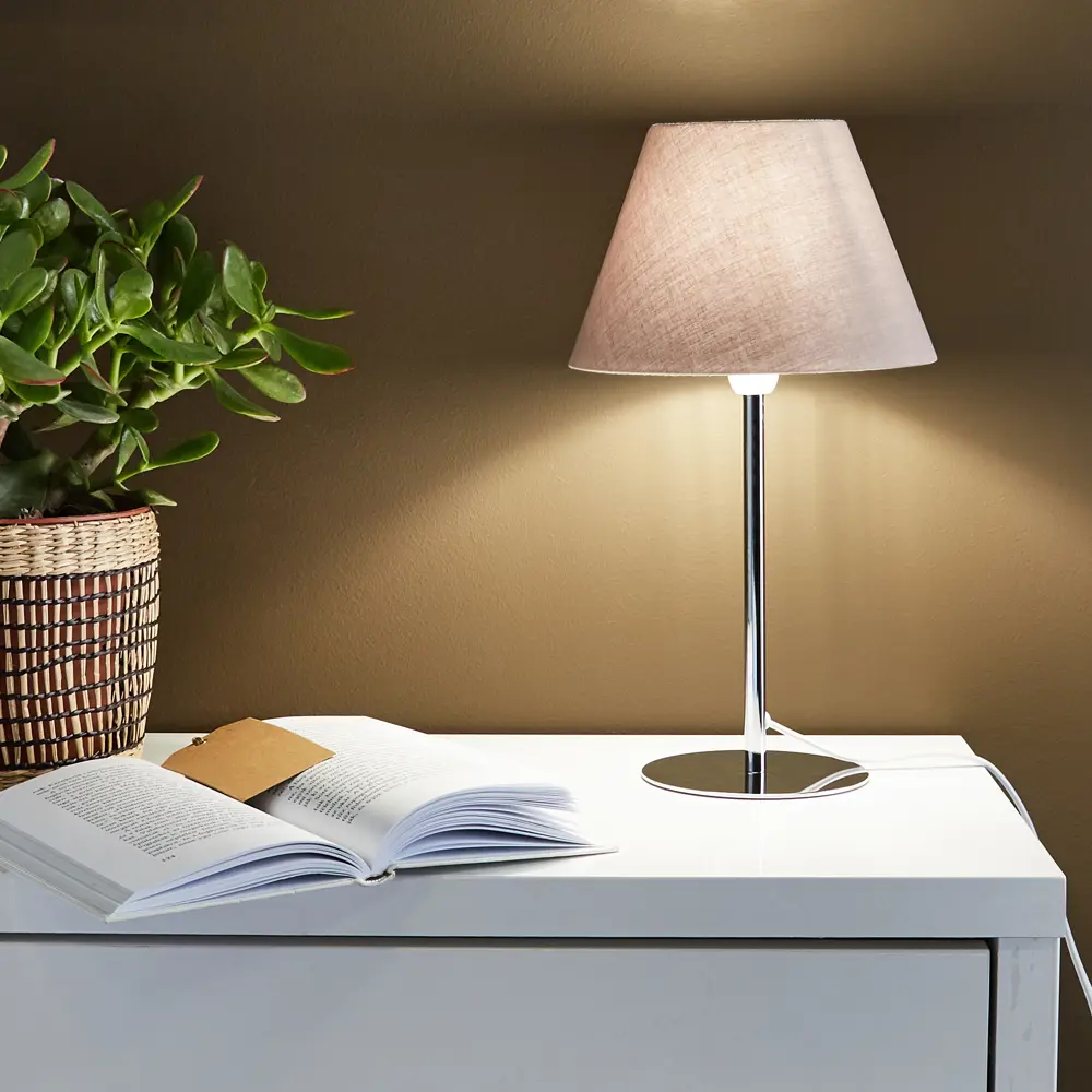 Основание для светильника Inspire "Ceres" 1 лампа E14 35 см цвет хром STLM-2081080 - Вид №2