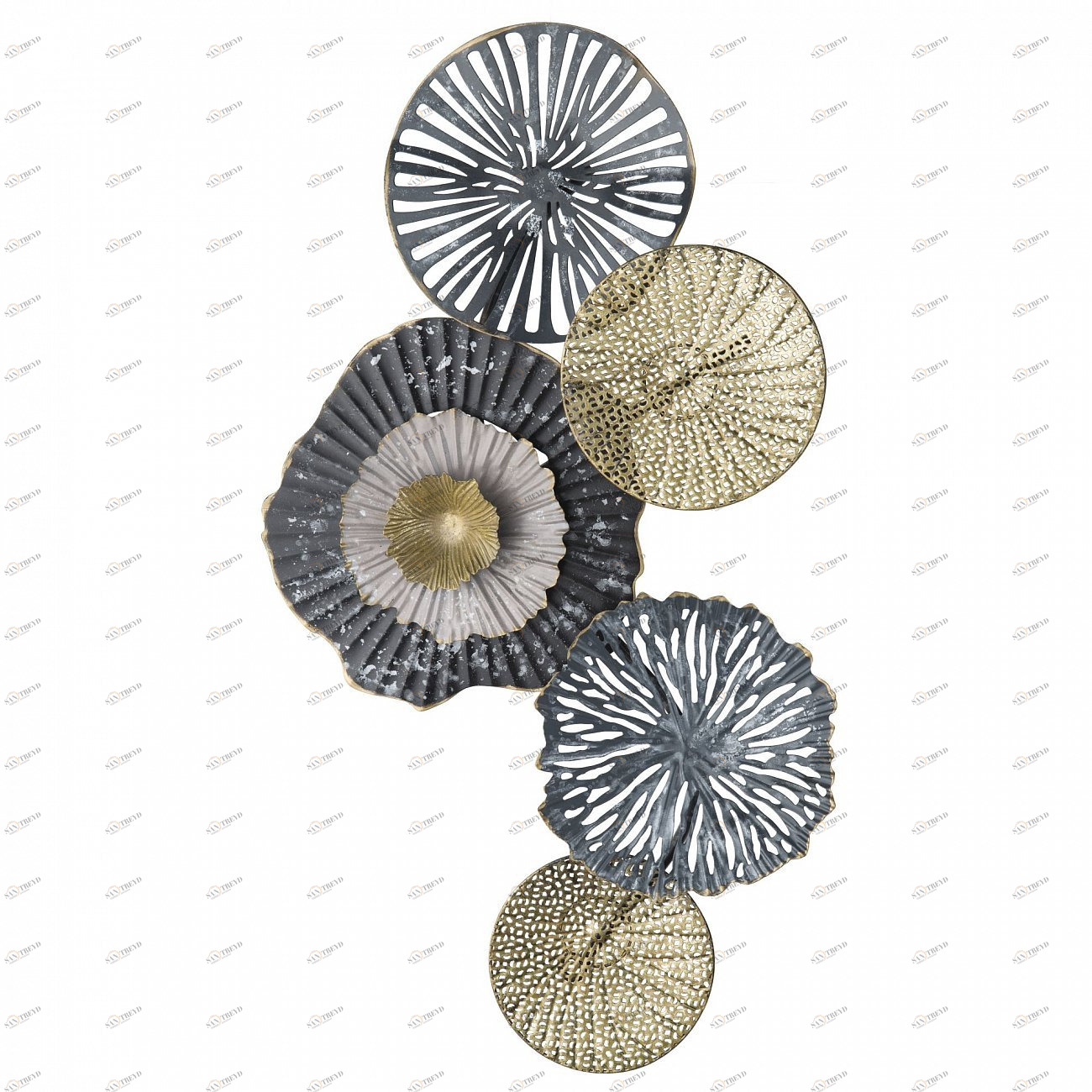 Панно настенное металлическое 66 см 93007 Tomas Stern TOMAS STERN  00-3865434 Серый 