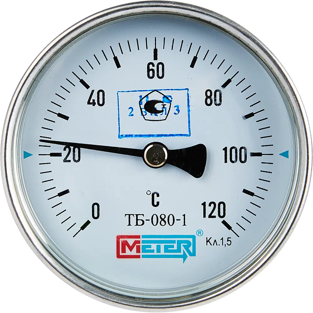 88535145 Термометр погружной Метер 120 C 100 мм 1/2" шток 100 мм STLM-0807038