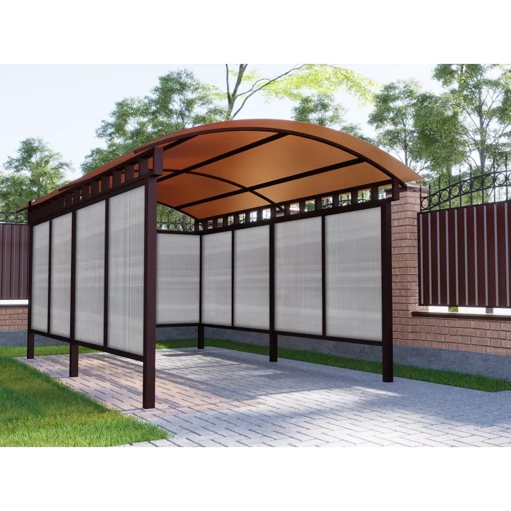 Поликарбонат сотовый Киви 8 мм 1.05x2 м прозрачный STLM-2020470 - Вид №4