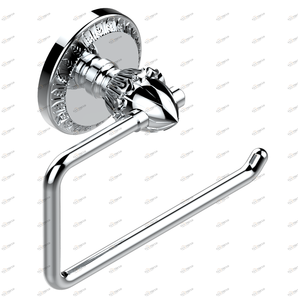 U94-538A Бумагодержатель настенный без крышки Thg-paris Malmaison cristal Хром U94-538A CAT.A