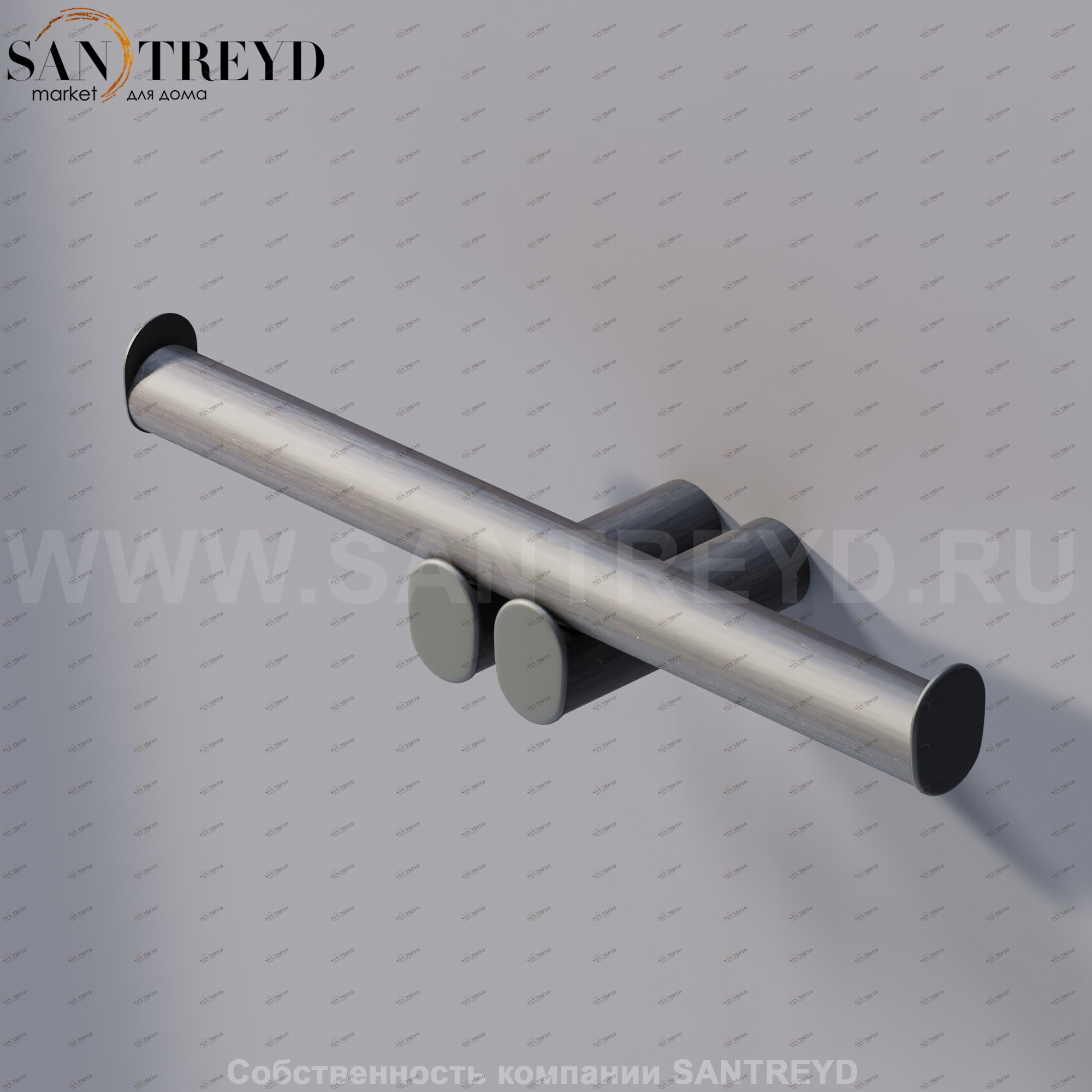 Agape DOT LINE Двойной держатель для туалетной бумаги настенный темный дуб ADTL0453.RW ADTL0453RW