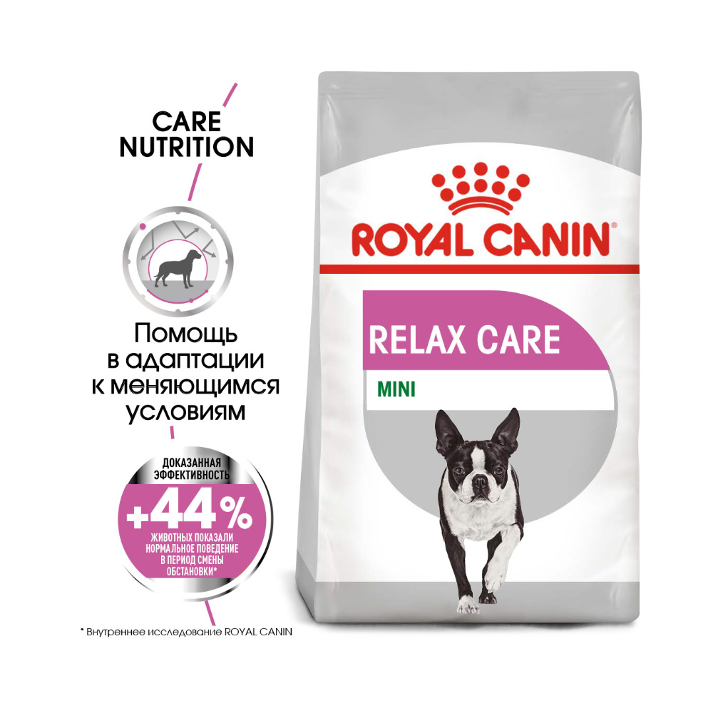 ПР0056379 Корм для собак Size Mini Relax для мелких пород подверженных стрессу сух. 1кг ROYAL CANIN  - Вид №1