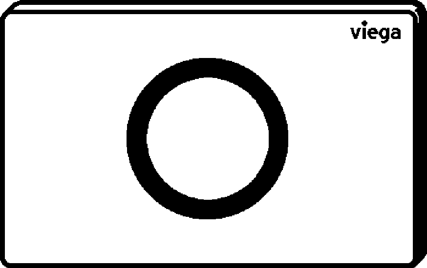 Viega Панель смыва Prevista для унитазов 8635.1 (774387) 774 387 - Вид №2