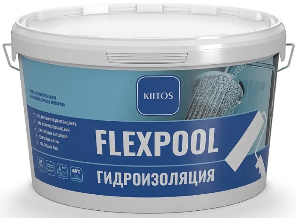 91415836 Гидроизоляционная мастика Kiitos Flexpool 7кг STLM-1018218