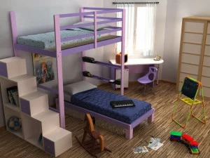 Cinius Спальня-лофт из дерева