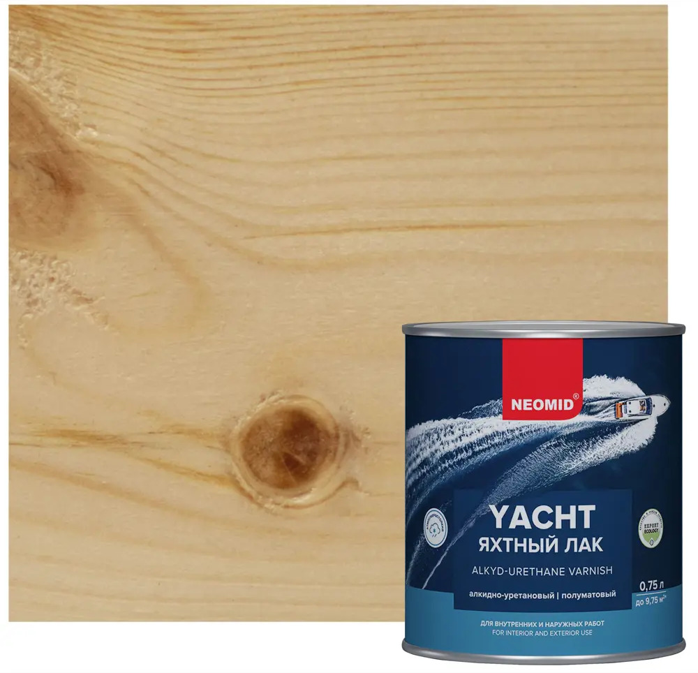 Яхтный лак NEOMID для дерева - защита и декор 0,75 л 85180727