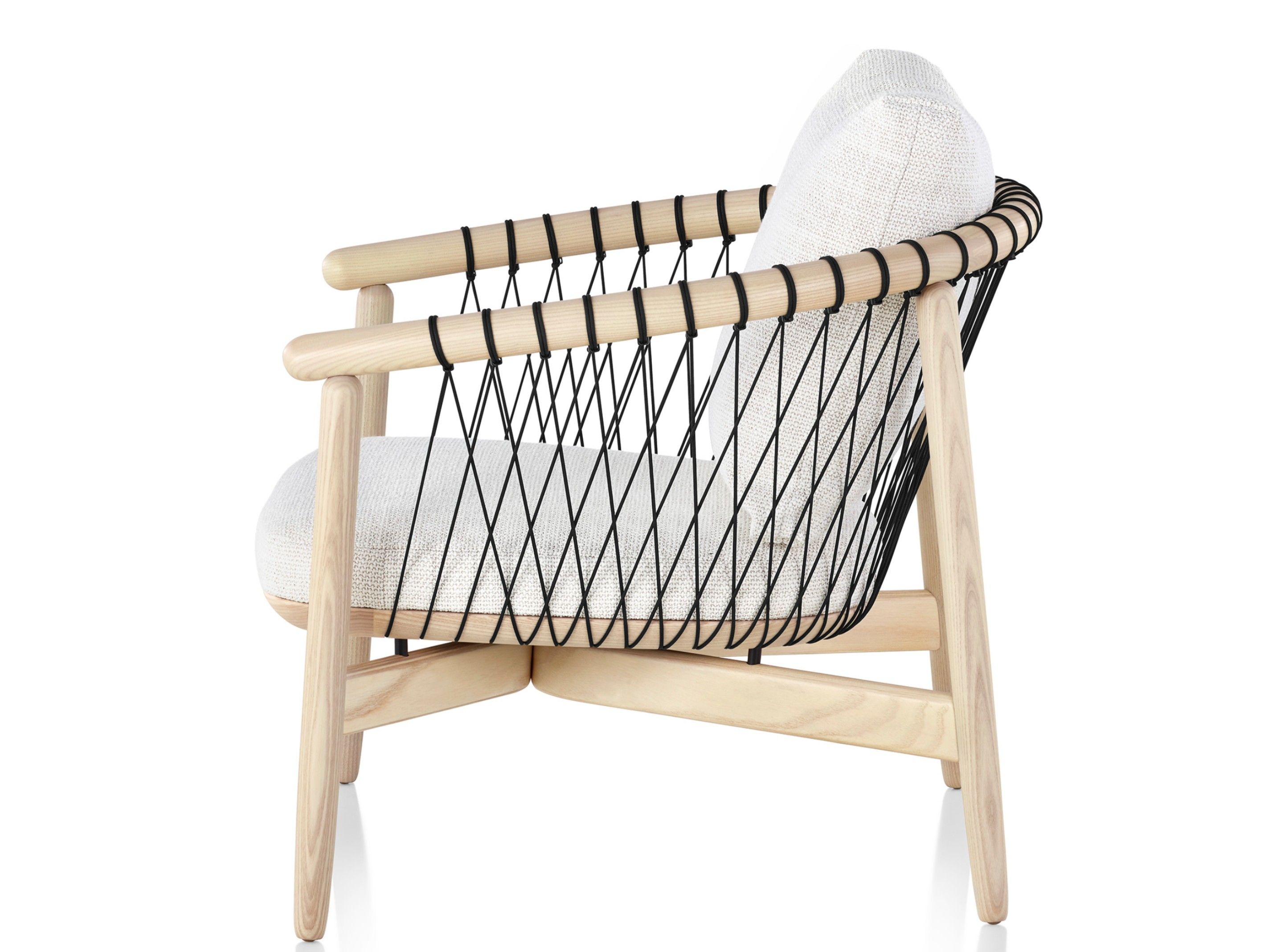 Кресло из дерева и ткани с подлокотниками Herman Miller Crosshatch ARCH-00123148 - Вид №3
