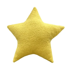 Подушка Звезда 40x40 см цвет желтый