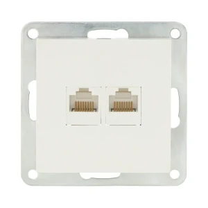 91637934 Розетка компьютерная встраиваемая Lk studio LK80 846204-1 RJ-45 кат.5е цвет белый STLM-1118563