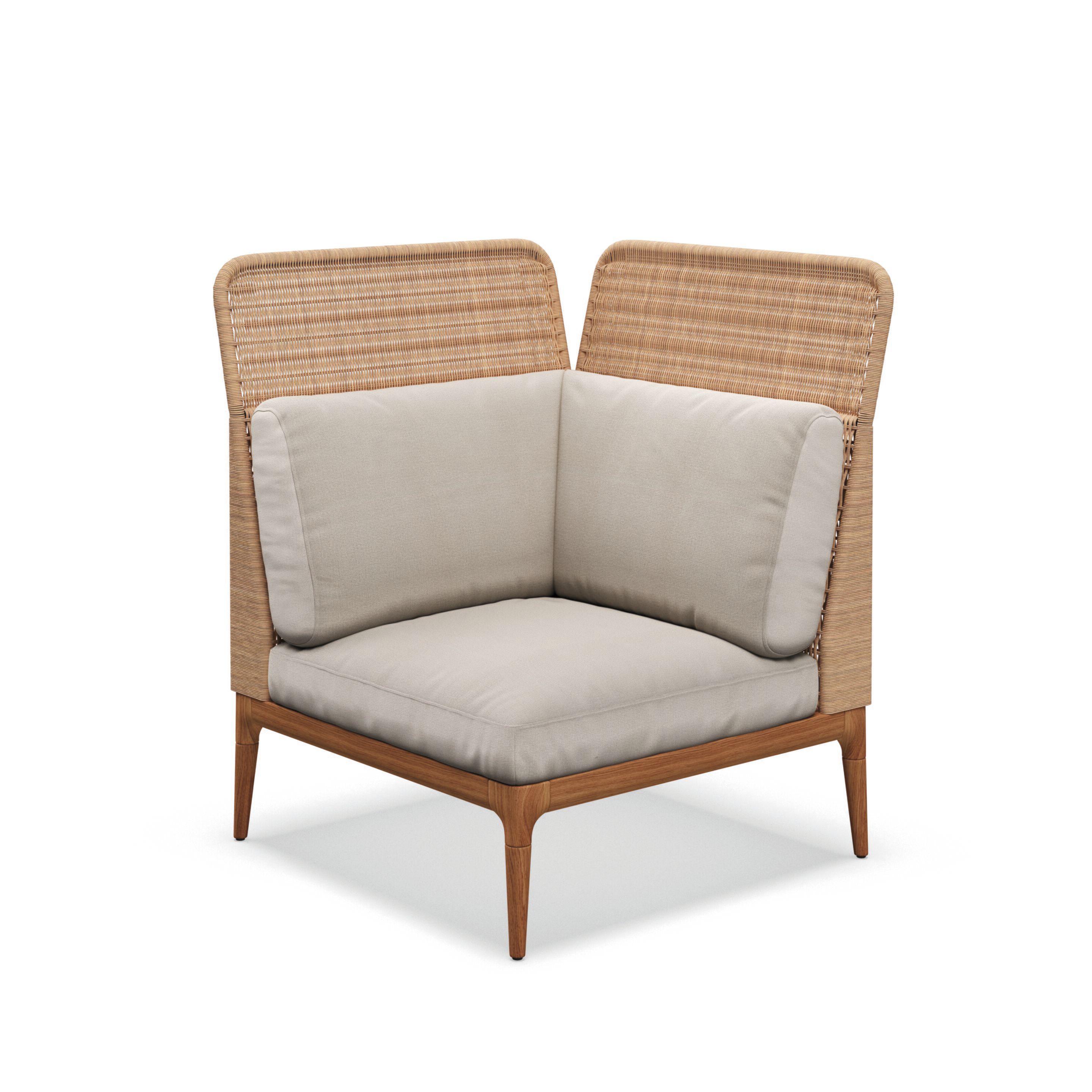 Плетеный и тканый модульный садовый диван Gloster ARCH-00081023 - Вид №13