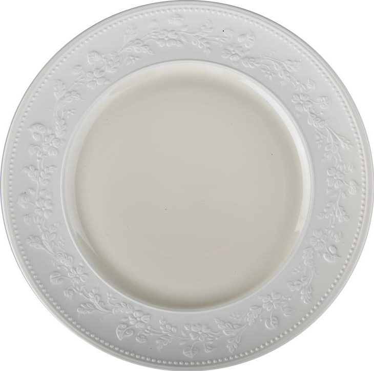 56435 JL Coquet Тарелка обеденная 26см "Джорджия Айвори" Фарфор 
