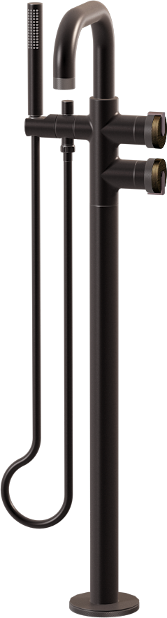 E-11557-R1VBB-L1OX-GM Смеситель напольный отдельностоящий (внешняя часть) GRAFF MOD+