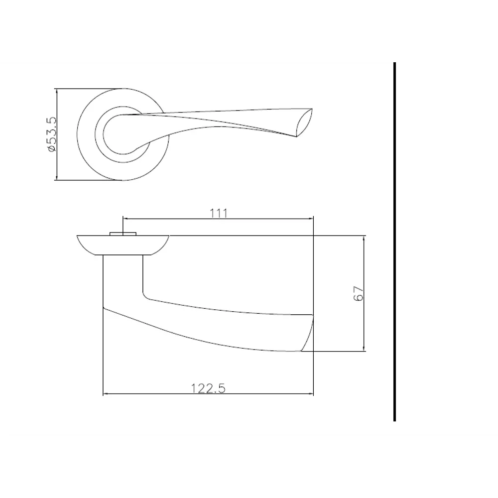 Дверная ручка Edson EDS-14-Z01 с эргономичным дизайном 82677945 STLM-0033856 - Вид №4