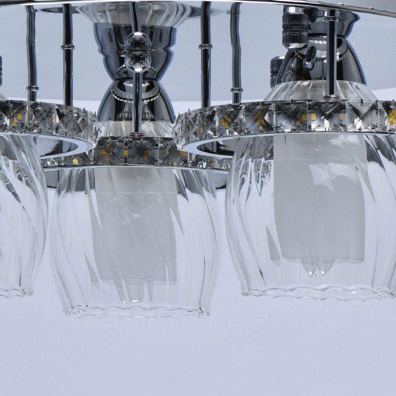 Потолочная люстра De Markt City Мадлен 424011203 DE MARKT МАДЛЕН 328377 Хром;прозрачный  - Вид №1