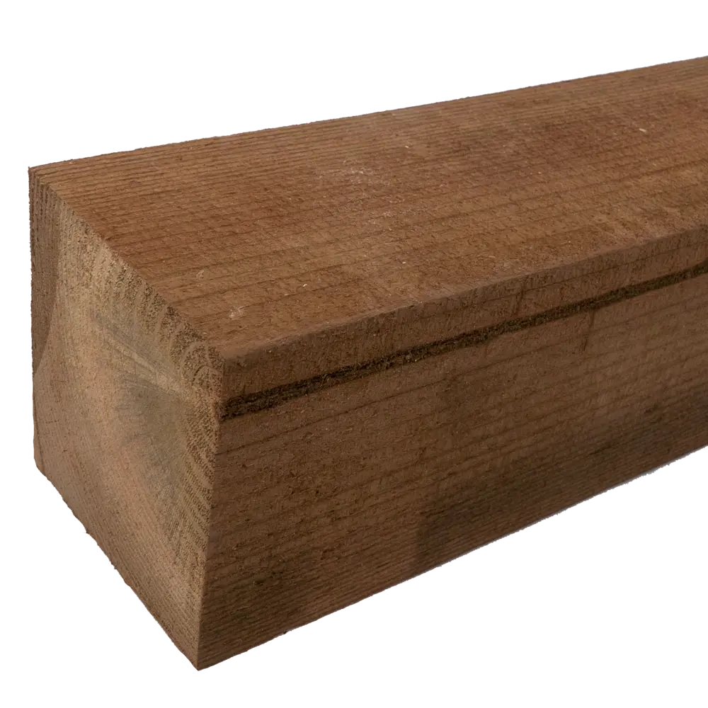 РУСШПАЛА Брус импрегнированный 100x100x3000 мм для строительства и отделки 89405727 STLM-1574794