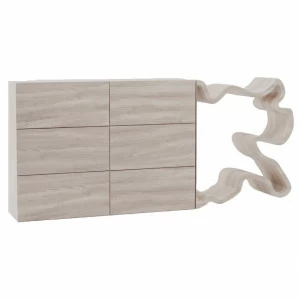 Комод с 6 ящиками беленый дуб "Пень тонкий" от Odingeniy ODINGENIY ДИЗАЙНЕРСКИЕ, КОМОДЫ "ПЕНЬ" ОТ ODINGENIY 178424 Белый