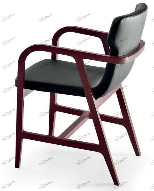 Maxalto Мягкое кожаное кресло с подлокотниками Fulgens sun-id-1395938