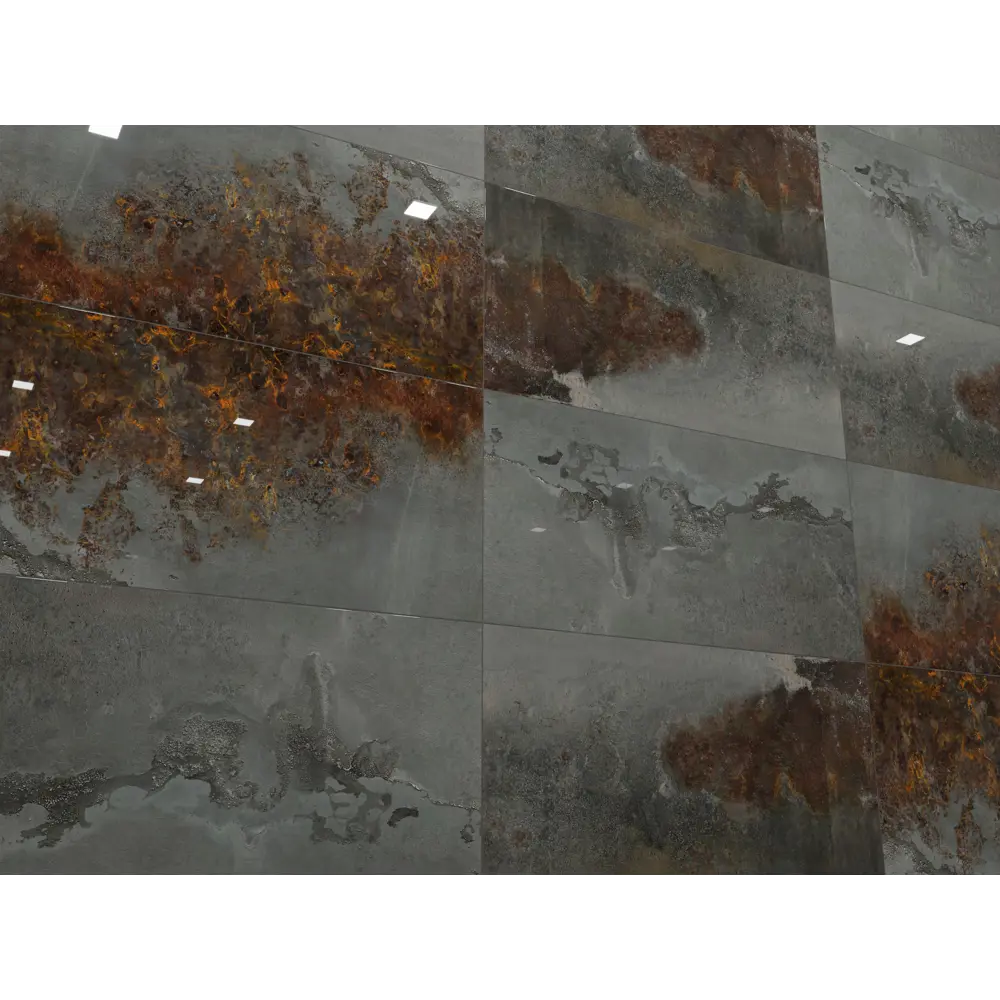 Керамин Этна 1: настенная плитка серого цвета с глянцевым эффектом 89398685 STLM-1574338 - Вид №3