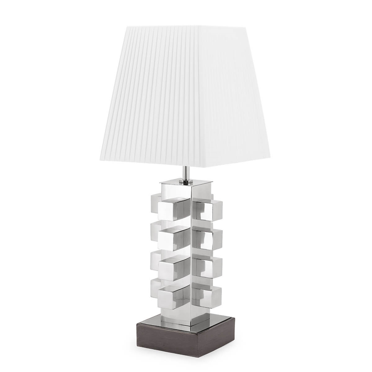 500261-19 ABHIKA НАСТОЛЬНАЯ ЛАМПА ДОБ ТРЕЗОР WHITE/SILVER 