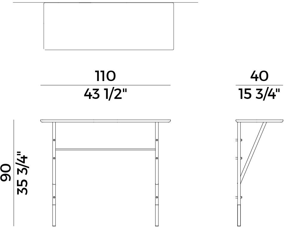 Potocco Прямоугольная деревянная консоль Wood y 889/cs - Вид №3