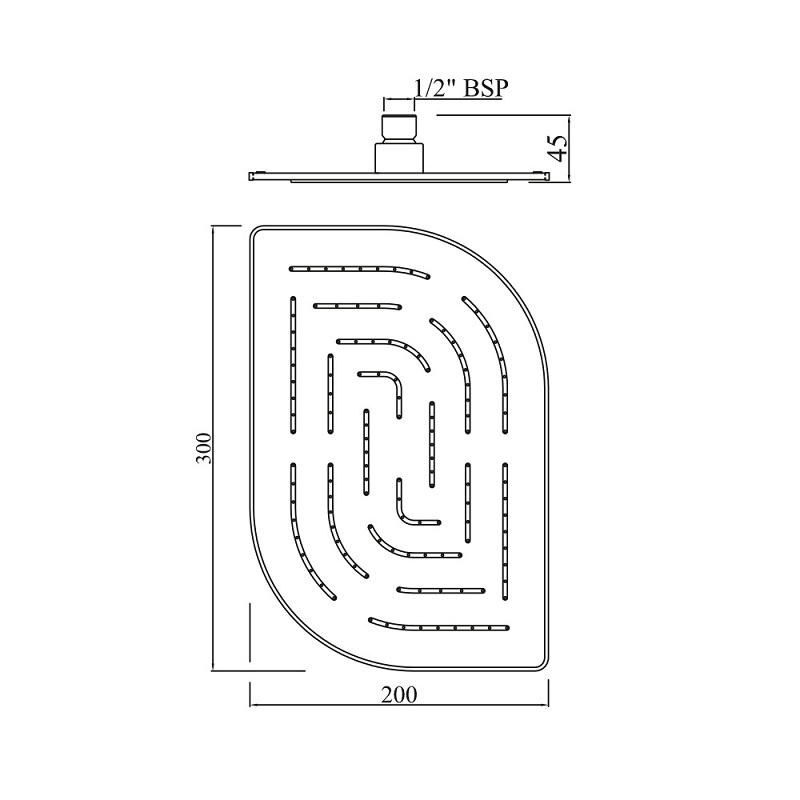 OHS-CHR-85859M Верхний душ Jaquar Alive Maze Santreyd  - Вид №1