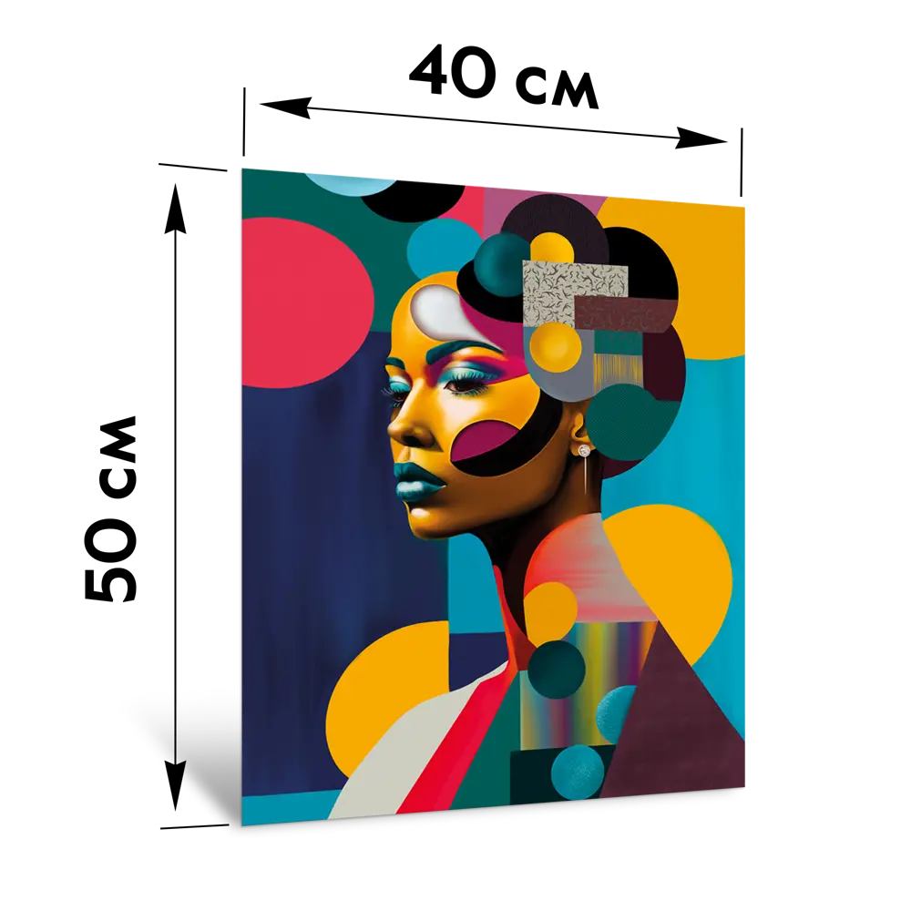 Картина на стекле Postermarket Девушка Поп-Арт 40x50 см STLM-2088975 - Вид №3