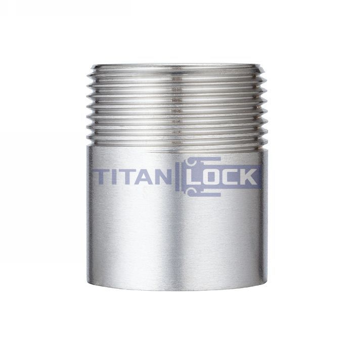 Ниппель приварной нержавеющий (полусгон), нар. резьба, DN10, TL10HRT TITAN LOCK  - Вид №2