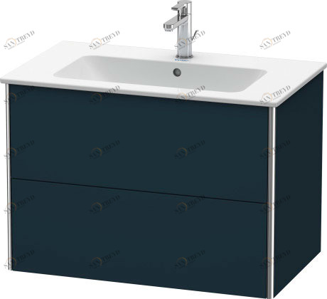 XS417209898 Тумбочка подвесная XSquare #XS4172 810 x 478 мм Темно-синий шелковисто-матовый лак Duravit