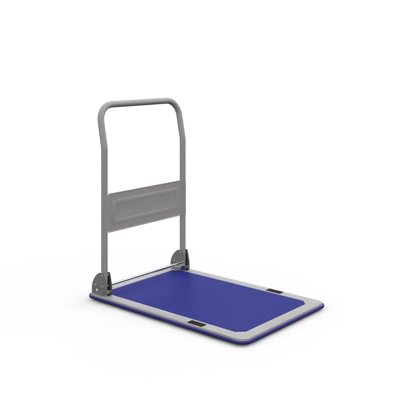 Платформенная тележка РН (г/п 400 кг, 1200x700 мм, колеса серая резина 160 мм, складная ручка) Верстакофф 65-3040