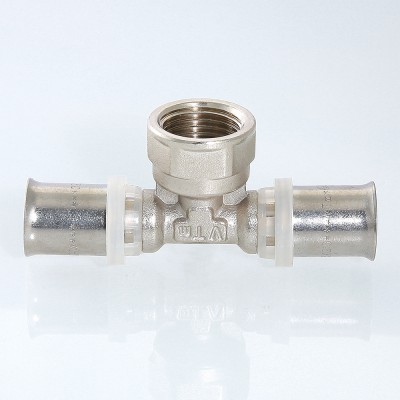 VTm.232.N.320732 Пресс-фитинг – тройник с переходом на внутреннюю резьбу Valtec 32 мм х 1 1/4" х 32 мм  - Вид №4