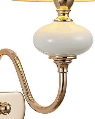 Бра настенное белое Lumien Hall "Макей" 1031/1W-GD-WT LUMIEN HALL МАКЕЙ 00-3929731 Белый  - Вид №2