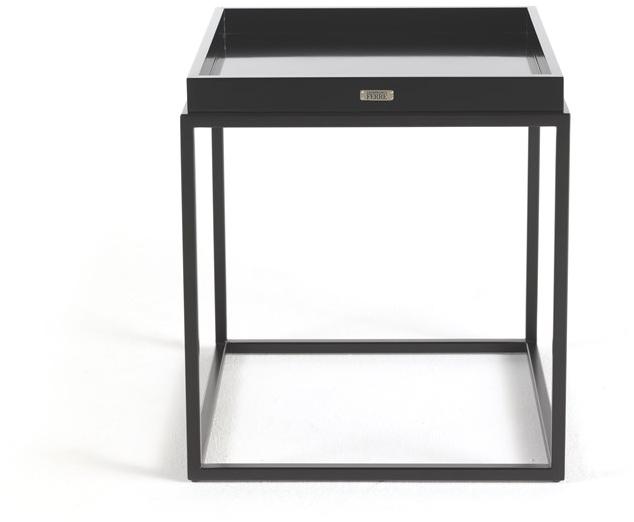 Gianfranco Ferré Home Квадратный стальной журнальный столик с подносом sun-id-1408650 - Вид №2