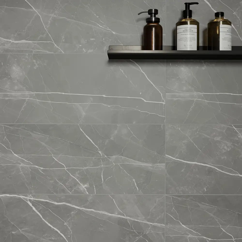 Настенная плитка Gracia Ceramica Pulpus 25x60 см 1.2 м² глянцевая цвет серый STLM-2163330