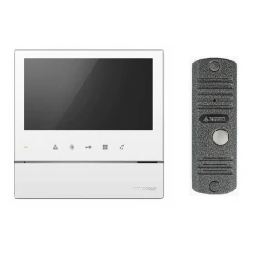 91153893 Комплект видеодомофона Commax CDV-70H2 / AVC 305 7" цвет белый/серебро STLM-1104685