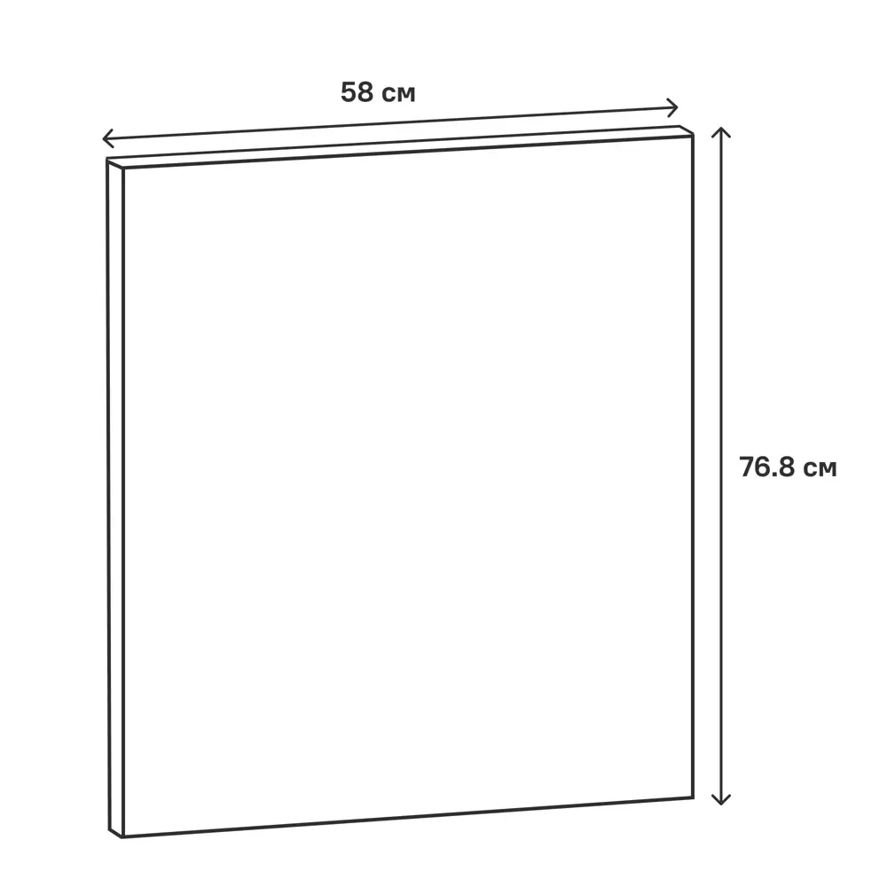 Фальшпанель DELINIA ID Зея для кухонного гарнитура 58×76.8 см 86910873 STLM-0871473 - Вид №4