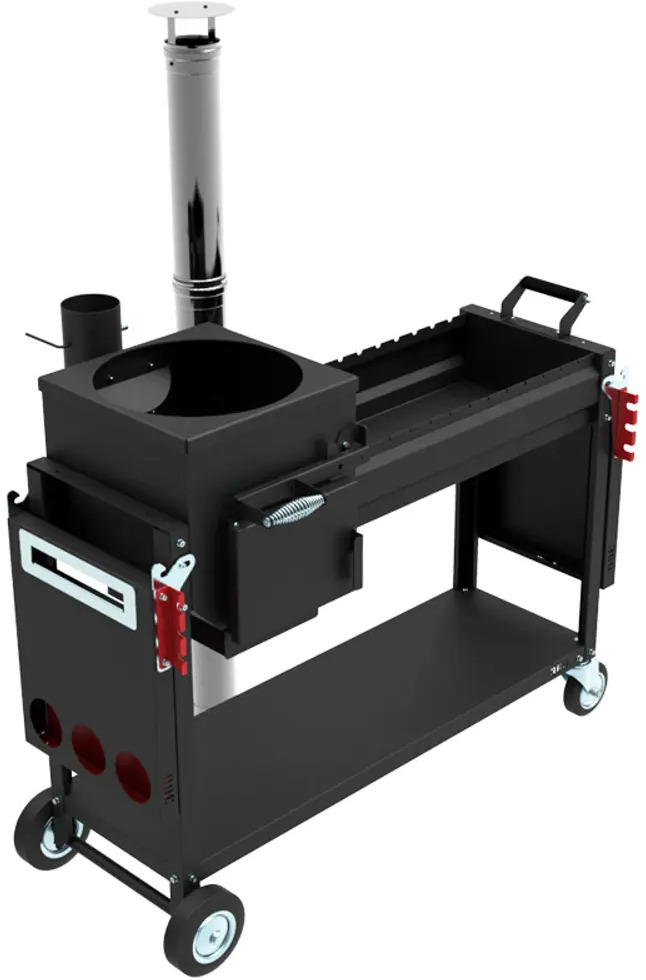 91100667 Печь-мангал Искандер 360 Комфорт Эйр Grillver сталь толщина 3 мм 41x115x48.50 см STLM-0484566