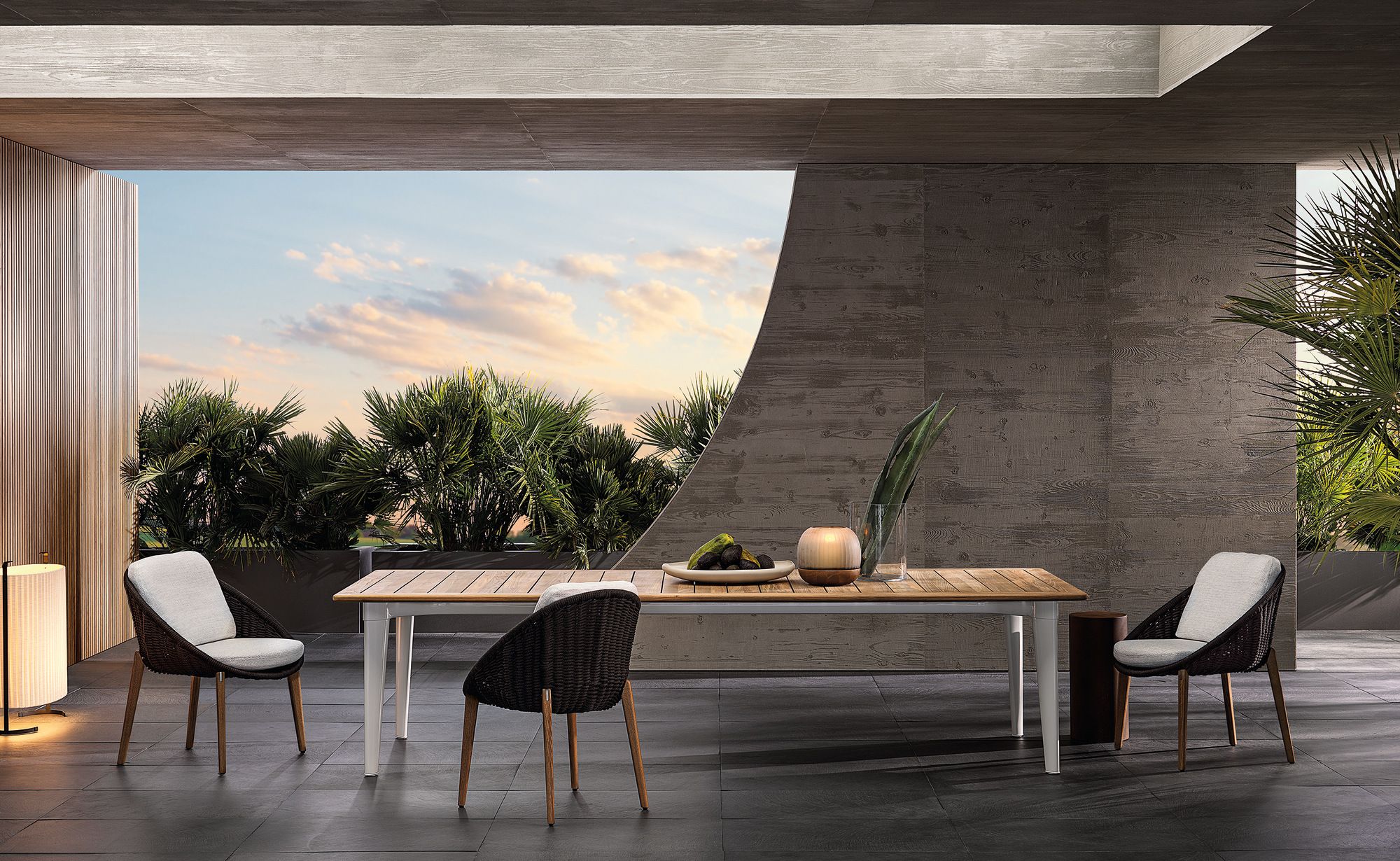 Прямоугольный стол из тикового дерева Minotti TERRACE ARCH-00060229 - Вид №1